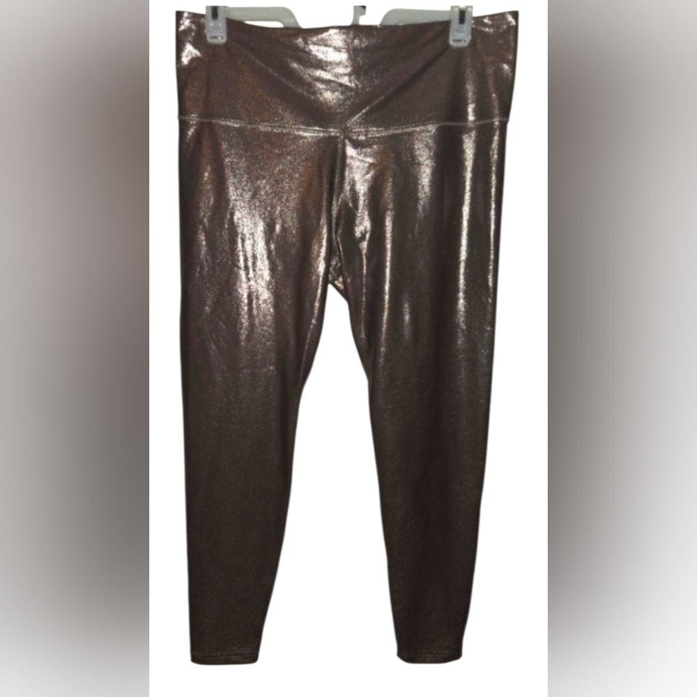Shiny Brown Leggings - 2x